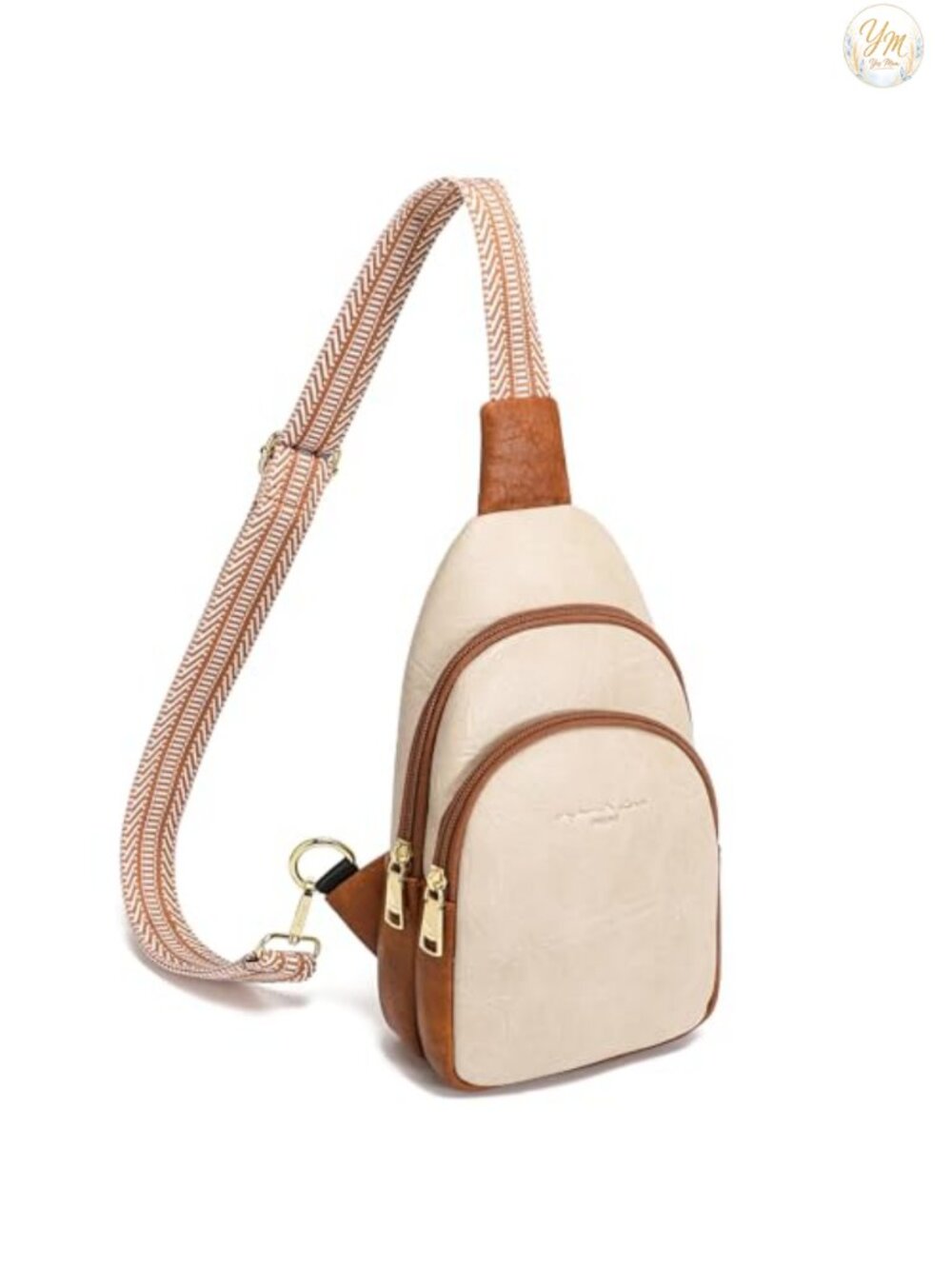 Small Crossbody Sling Bag Faux Leather Multi-Pocket Hands-Free Purse